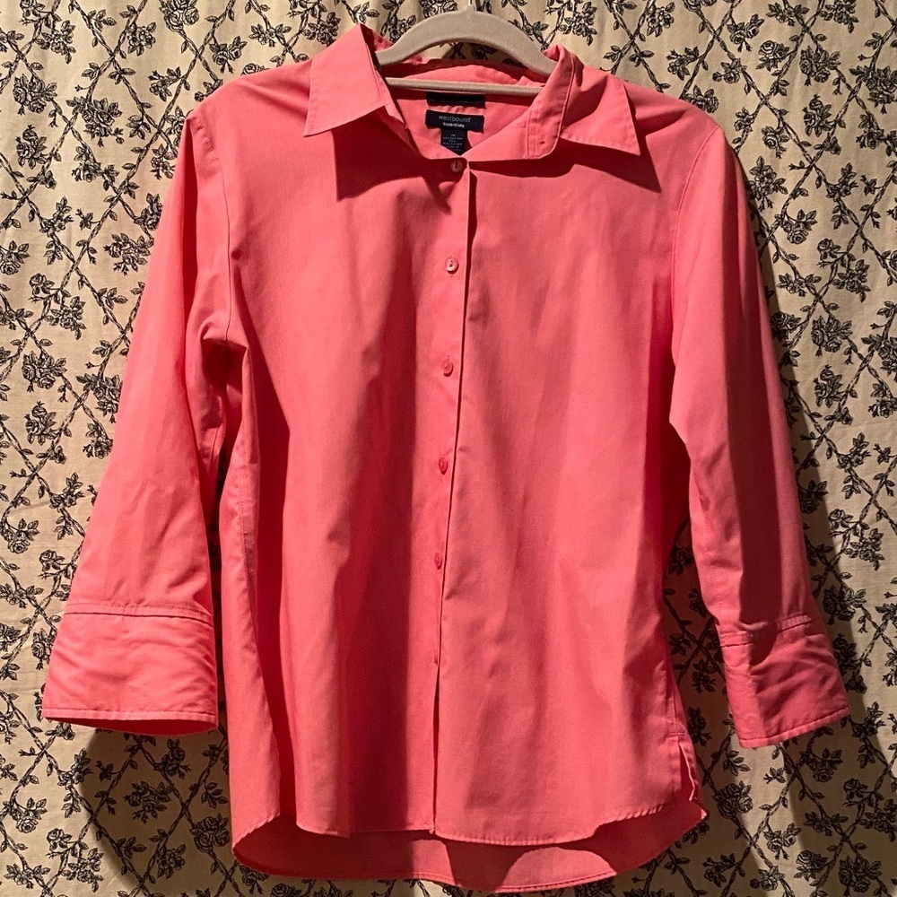 Pretty Pink Button-Up Shirt